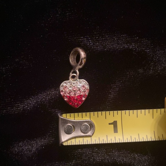 Davinci Beaded Transition Heart Red Pendant - Picture 6 of 6